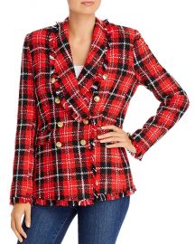 AQUA Plaid Tweed Open-Front Blazer - 100  Exclusive  Women - Bloomingdale s at Bloomingdales